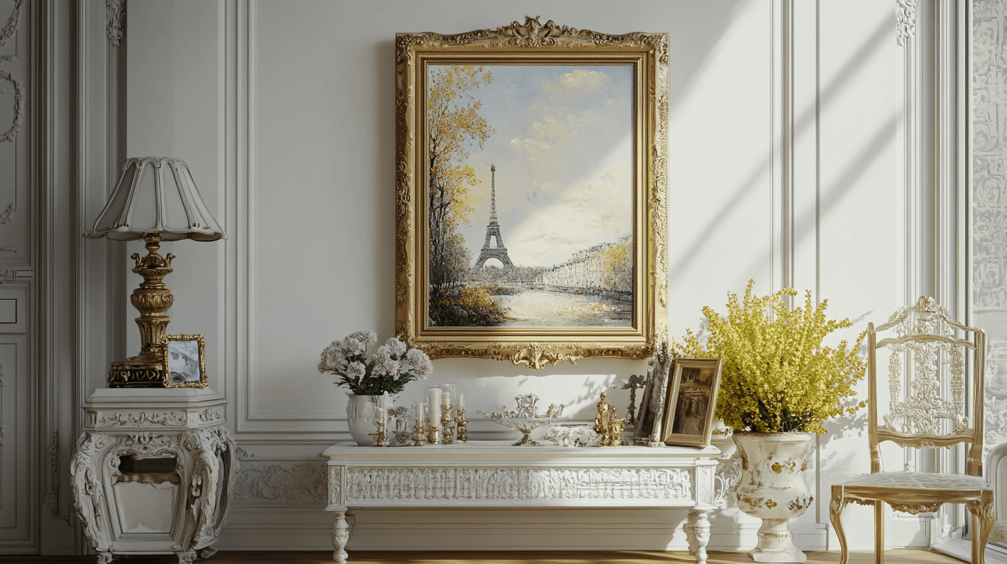 Dekoracyjne akcenty: Sztuka i akcesoria w stylu Parisian Chic