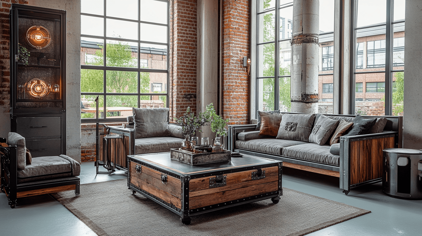 Industrial Chic: Solidne materiały stylowo połączone
