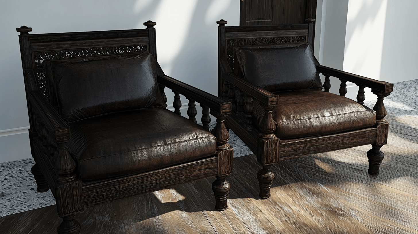 Meble w stylu kolonialnym: Ciemne drewno i solidne wzory