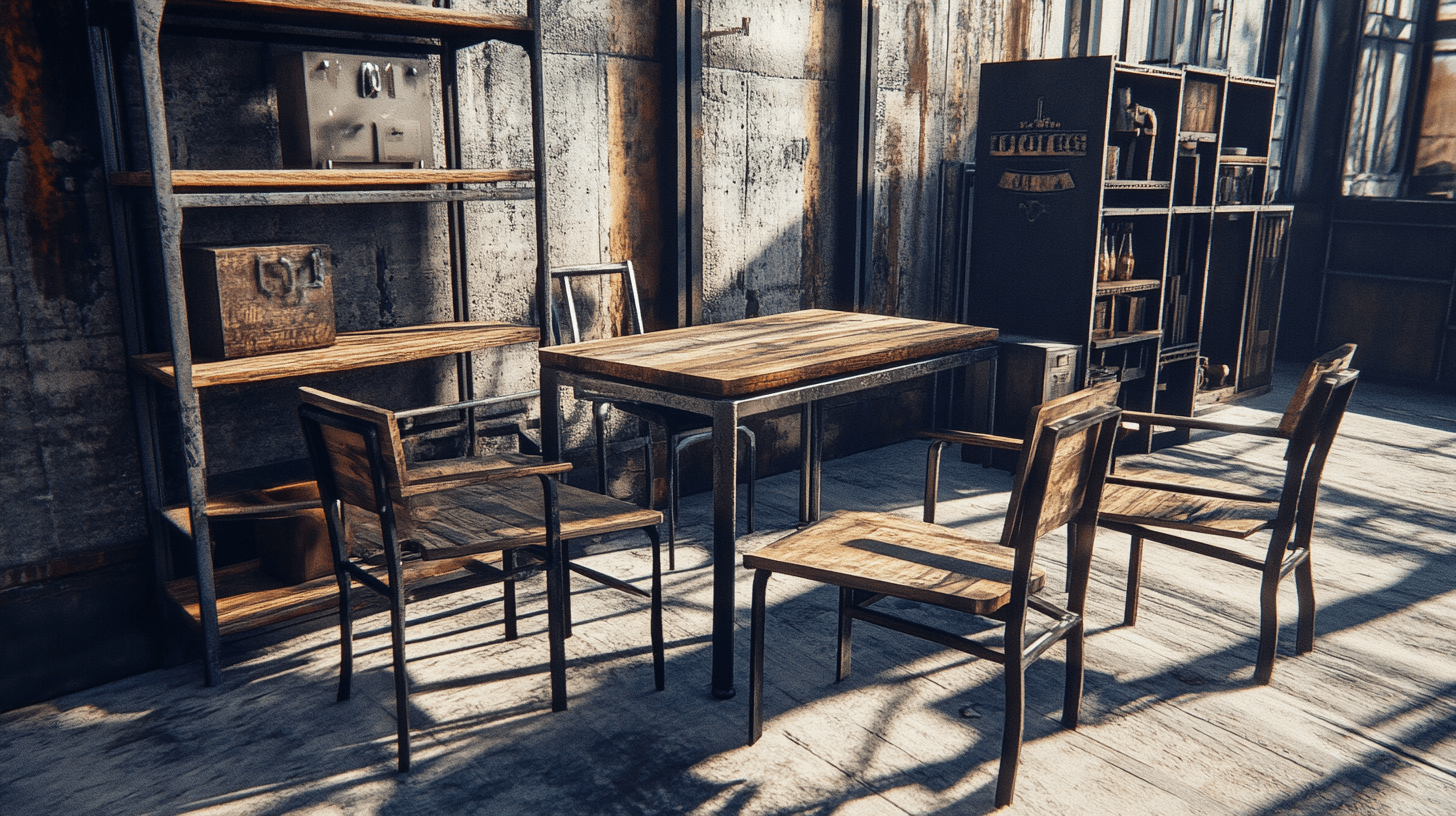 Meble w stylu industrialnym: funkcjonalność spotyka się z designem