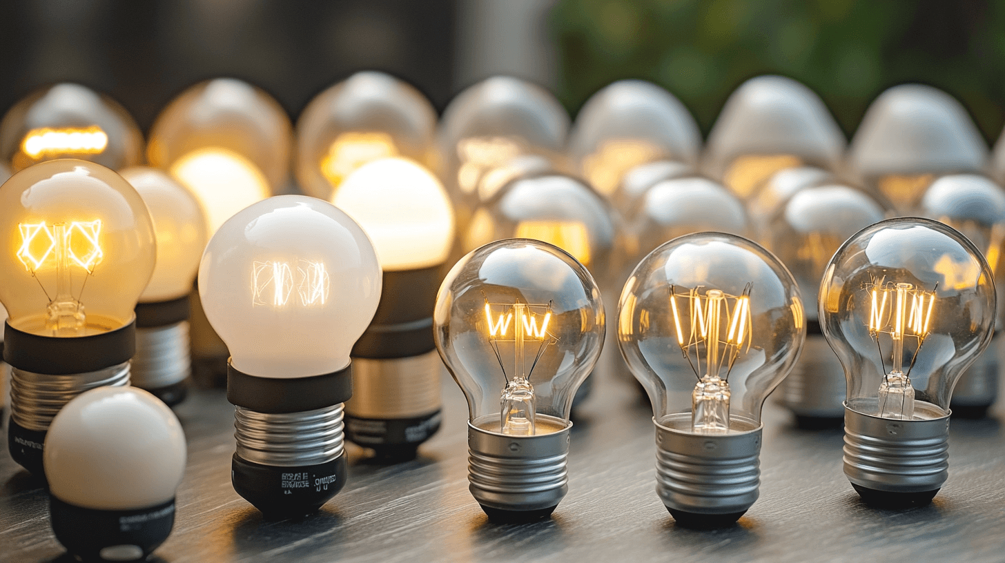 Różne typy lamp energooszczędnych