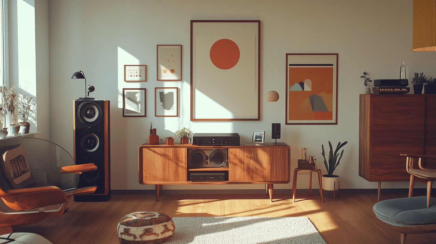 Dekoracja w stylu Scandi-Retro: ustawianie akcentów