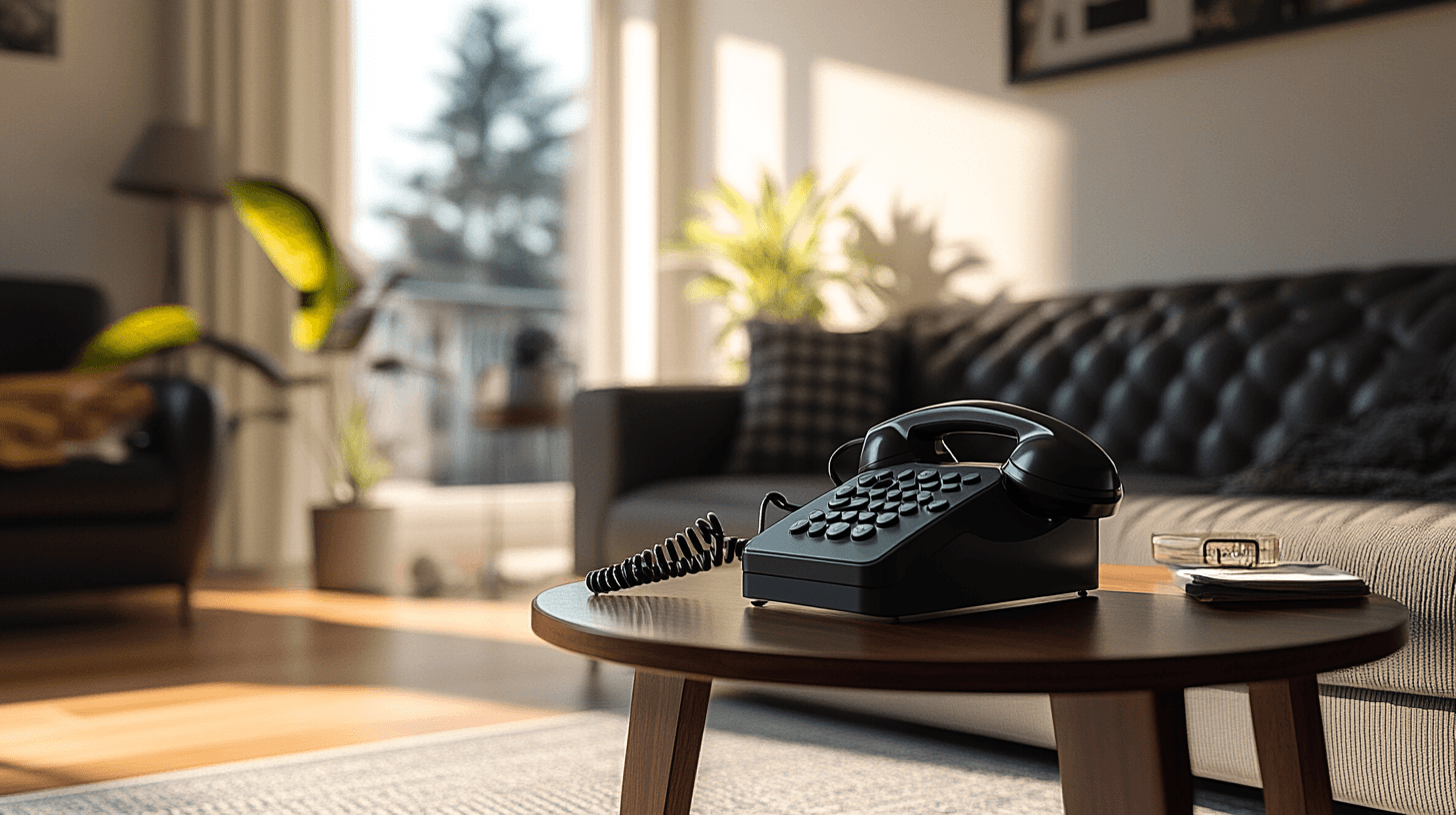Różne style stolików telefonicznych