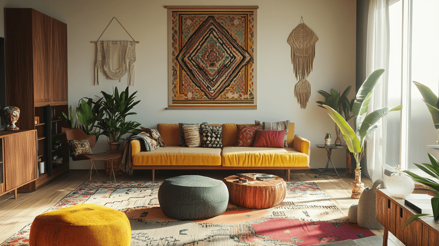 Boho-Mid-Century-Mix: Idealne przełamanie stylu