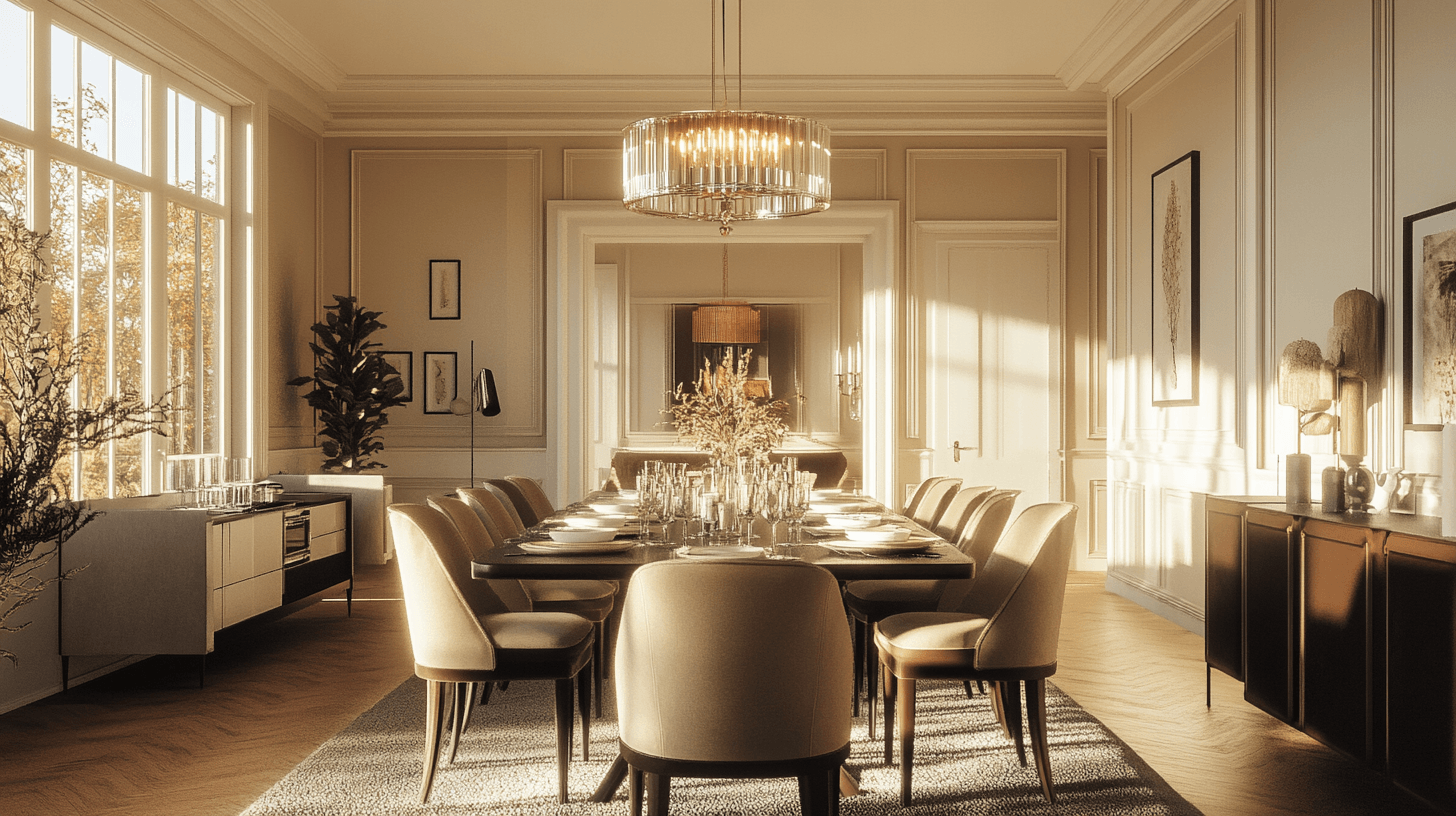 Elegancka jadalnia: ustaw stylowe akcenty