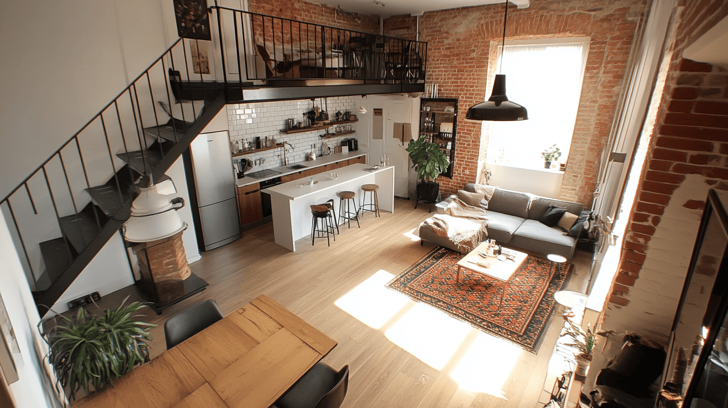 Dekoracja w mieszkaniach typu loft: Akcenty bez przeładowania