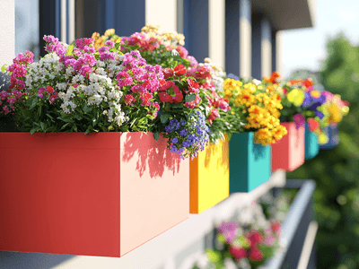 Blumenkästen als Dekoelement: Frische Blumen für Balkon und Fenster